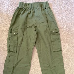 PLT Green Cargo Pants